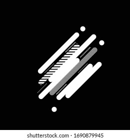 abstract background rounded rectangle black