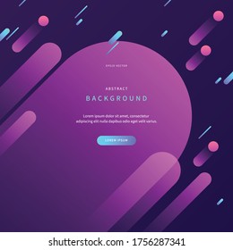 fondo abstracto con forma redondeada. ilustración colorida con formas realistas. diseño único y sencillo para página web, portada, editorial, publicidad, volante y sns. vector de eps versión 10.