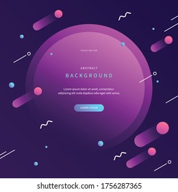 abstract background with rounded shape. colorful illustration with realistic shapes. unique & simple design for web page, cover, editorial, advertisement, flyer and sns. vector of eps version 10.