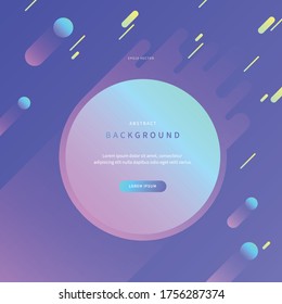 abstract background with rounded shape. colorful illustration with realistic shapes. unique & simple design for web page, cover, editorial, advertisement, flyer and sns. vector of eps version 10.