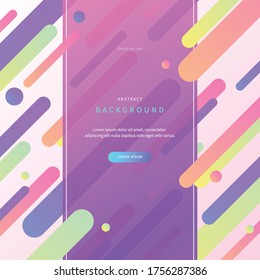 abstract background with rounded shape. colorful illustration with realistic shapes. unique & simple design for web page, cover, editorial, advertisement, flyer and sns. vector of eps version 10.