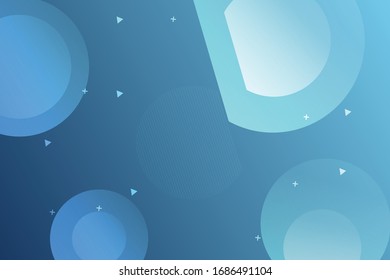 Abstract background rounded shape vector There are colors mixed with blue