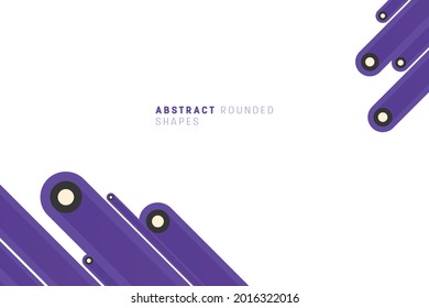 Fondo abstracto con formas y círculos redondeados