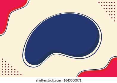 Abstract background of rounded shapes. Trendy geometric design.