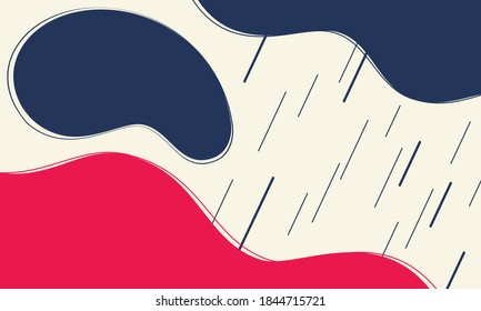 Abstract background of rounded shapes. Trendy geometric design.