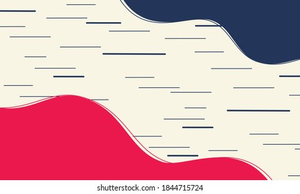 Abstract background of rounded shapes. Trendy geometric design.