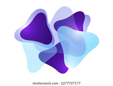 Abstract background from rounded triangles overlapping each other. Geometric trendy template. Vector illustration for wallpaper, banner, background, postcard, book illustration, landing