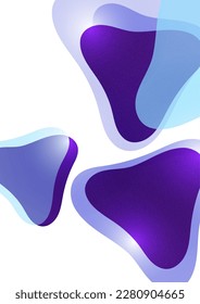 Abstract background from rounded triangles overlapping each other. Geometric trendy template. Vector illustration for wallpaper, banner, background, postcard, book illustration, landing