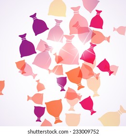 abstract background: sack