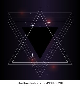 abstract background. Sacred geometry. space and time.