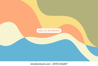 Abstract Background For Sammer. Fluid Colorful Design
