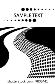 Abstract background with sample text box