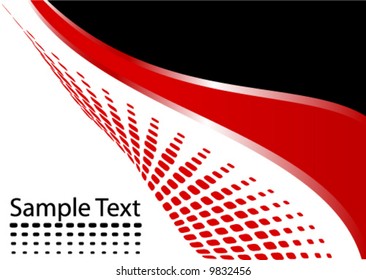 Abstract background with sample text box
