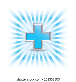 Abstract background for sample text with burst in cross .vector