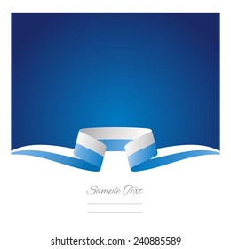 Abstract background San Marino flag ribbon