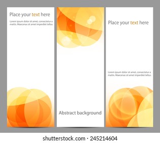 Abstract background of saturated color circles