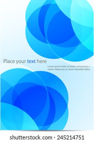 Abstract background of saturated color circles