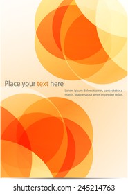 Abstract background of saturated color circles