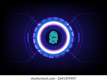 abstract background scan code finger finger print