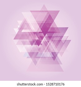 Abstract background with a Scandinavian style low poly design