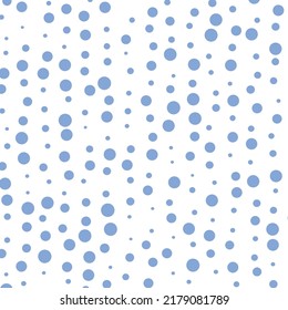 El fondo abstracto con formas de círculo dispersas sobre un fondo blanco se utiliza a menudo como patrón en tejidos, alfombras, colchas, pañuelos, manteles, vestidos, baldosas, envoltura de regalo, papel, camisa.