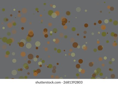 Fundo abstrato de círculos dispersos em tons terrosos para projetos modernos e criativos