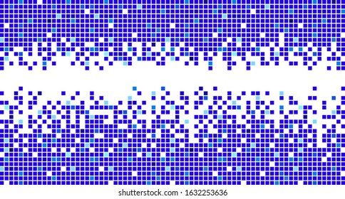 Abstract background with scattered mosaic pieces
