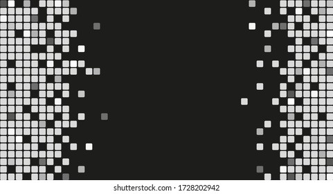 Abstract background with scattered mosaic pieces