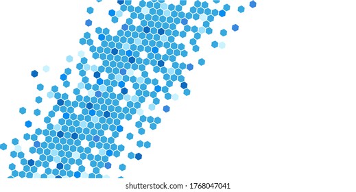 Fondo abstracto con piezas de mosaico dispersas