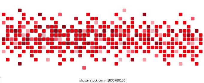 Abstract background with scattered mosaic pieces