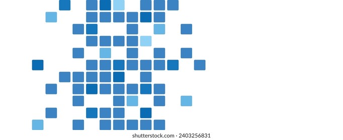 Abstract background with scattered mosaic pieces