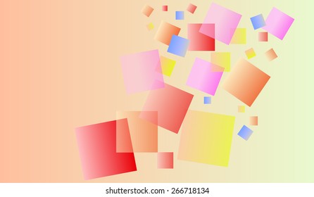 abstract background. scattered squares
