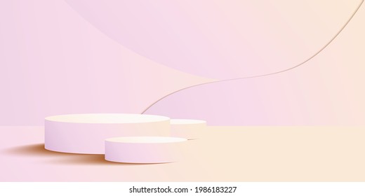 Abstract background scene for product display 3d rendering Premium Vector