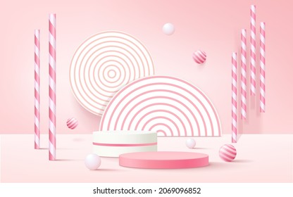 Abstract background, scene for product display.