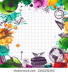 Abstrakte Hintergrundschule. Vektorgrafik