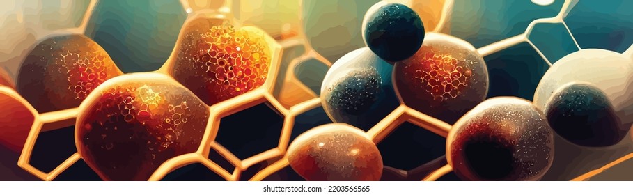 abstract background of science and innovation technology