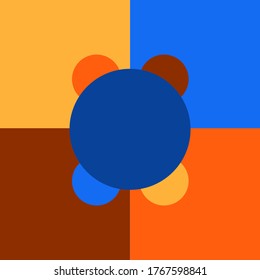 Abstract to the background with science inspiration by planet outside earth shape, vector