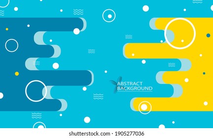 Abstraktes Hintergrundbild mit blauem Farbthema. Wasserwellen. Modernes und einfaches Design