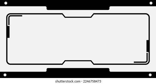 Abstract background, Screen frame online on isolated background. Vector Illustration