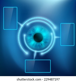 Abstract background with screens