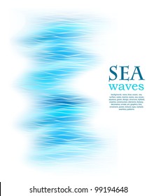 abstract background with sea blue wave