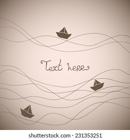Abstract background. Sea theme.