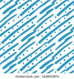 Abstract background seamless blue pattern in modern colors in vector design