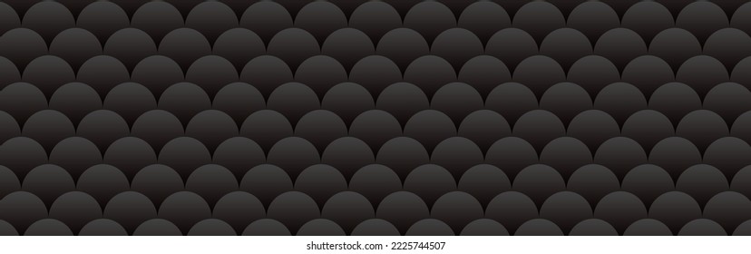 abstract background seamless circles that are overlapped in layers with dark to light gray gradations. Use in wallpaper or background.