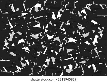 Fondo abstracto con un patrón incoloro de vidrio roto