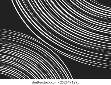 Abstract background with seamless curved slash lines pattern
