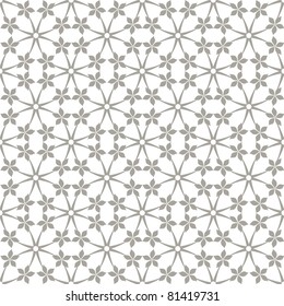 Abstract background of seamless floral and dots pattern