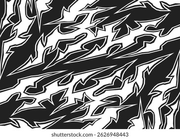 Abstract background with seamless geometric tribal pattern