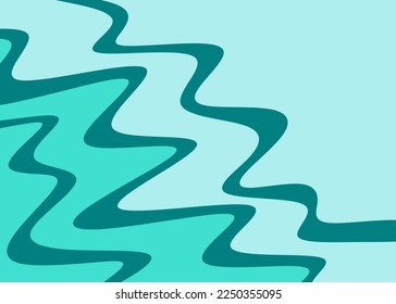 Abstract background with seamless gradient wavy lines pattern