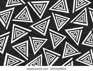 Abstract background with seamless irregular triangle lines pattern